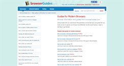 Desktop Screenshot of browserguides.com